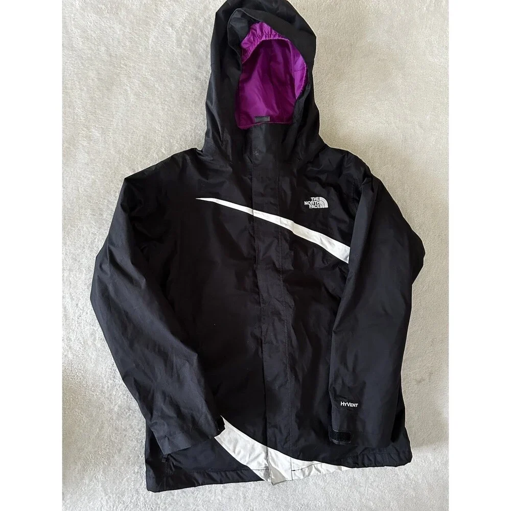 North Face Winter Ski Jacket Tri-Climate Zip In Fleece Jacket Layer Girls XL/16